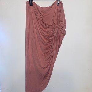 Front Slit Skirt w/Knot